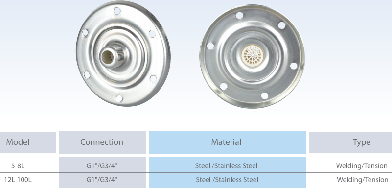 water pump pressure tank flange