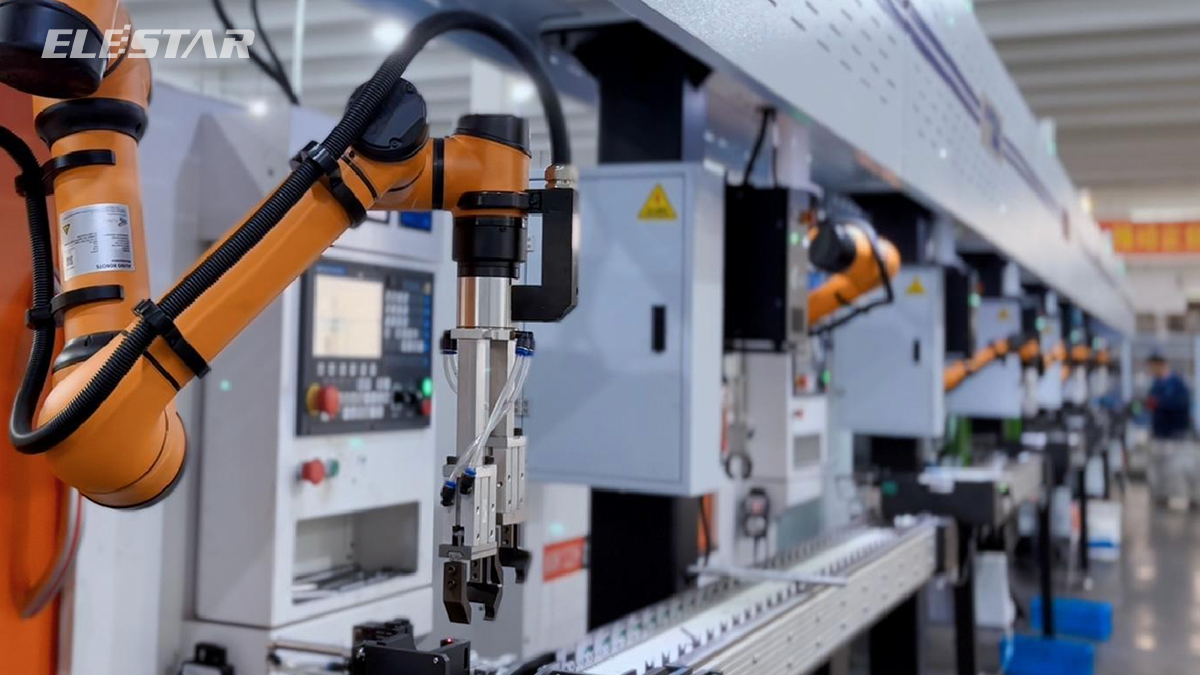 Automated water pump production line at Elestar factory