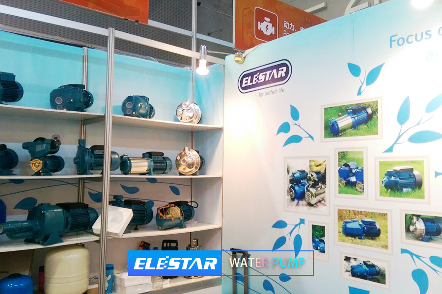 Elestar water pump exhibition booth