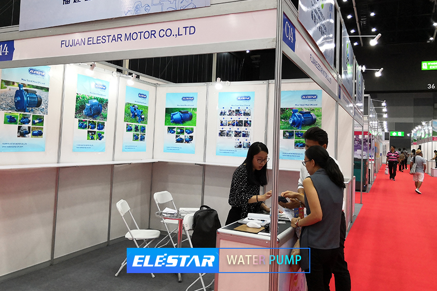Elestar water pump exhibition booth