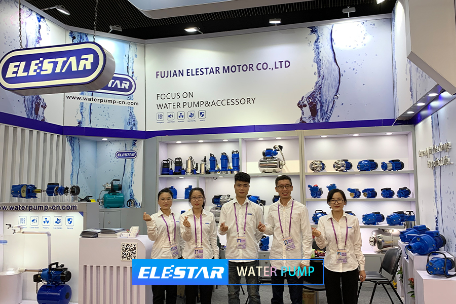 Elestar water pump exhibition booth