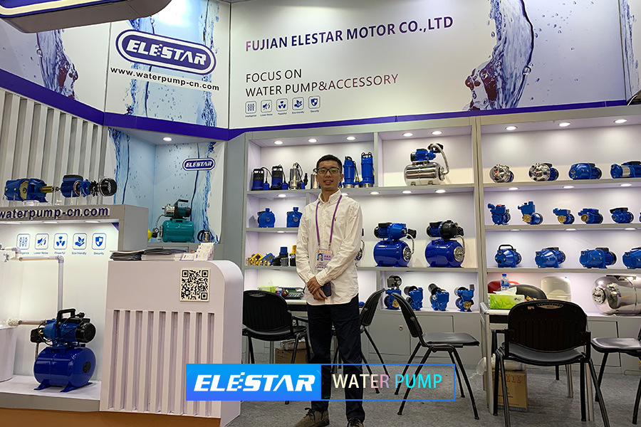 Elestar water pump exhibition booth